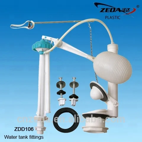 
Toilet water tank accessories ,Plastic toilet WC pan flush cistern fitting,Flush valve 