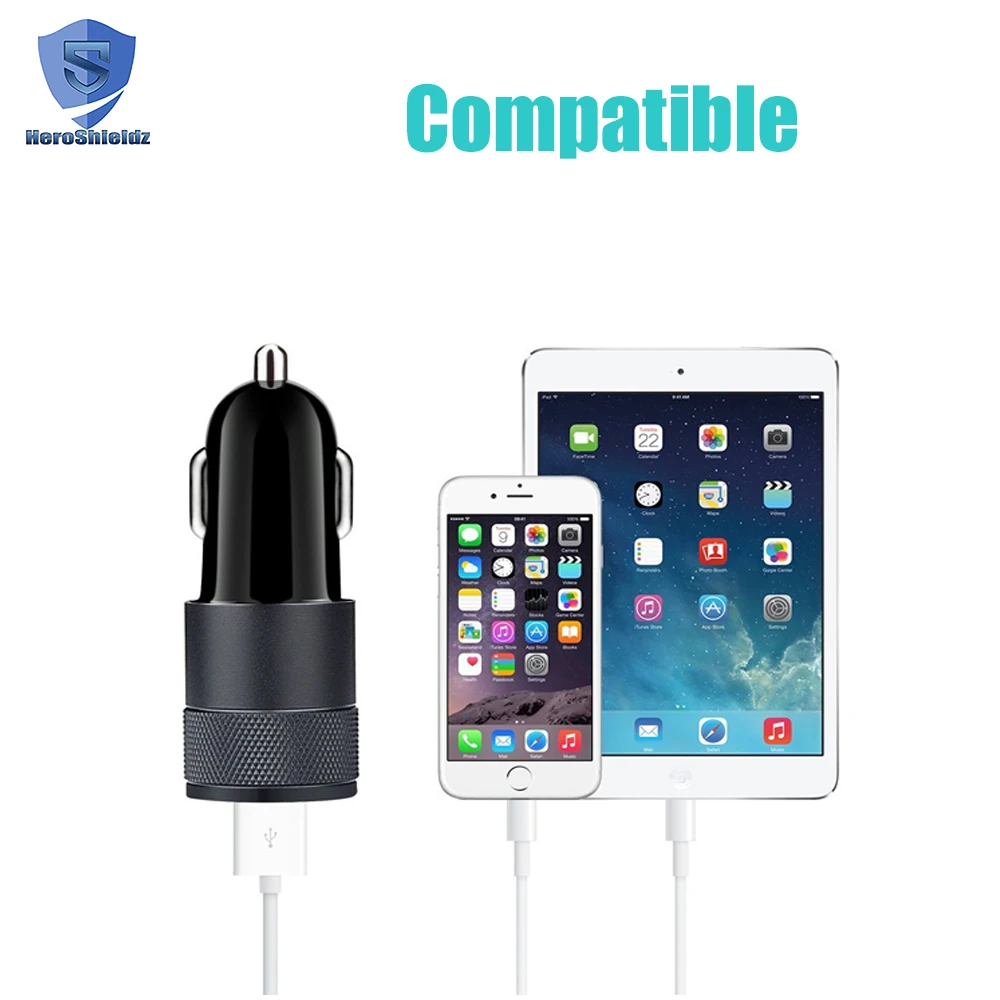 
Factory Supplier 5V 2.1A Quick Mobile Phone Universal Car Charger/ Smart Dual USB Car Charger 3.0 Type C Charger 