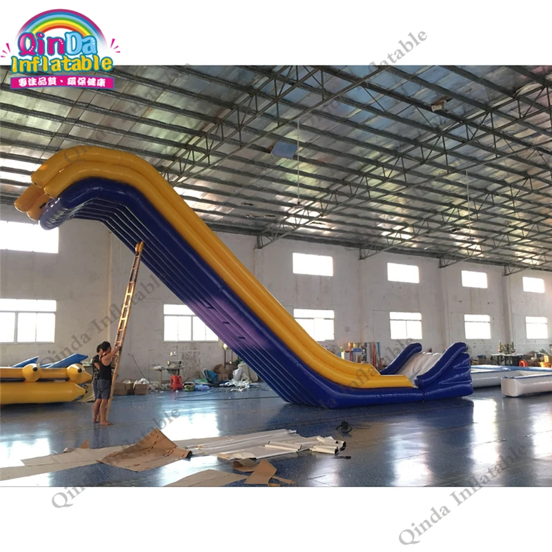 QinDa Inflatable Yacht Slide, Inflatable Slide for Boat, Water Toys for Yachts