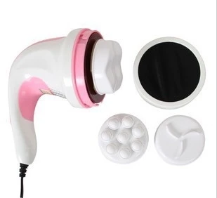 LUYAO 622B Relax spin tone rotating fat burning abdominal massage mini vibration wired belly body slimming massager