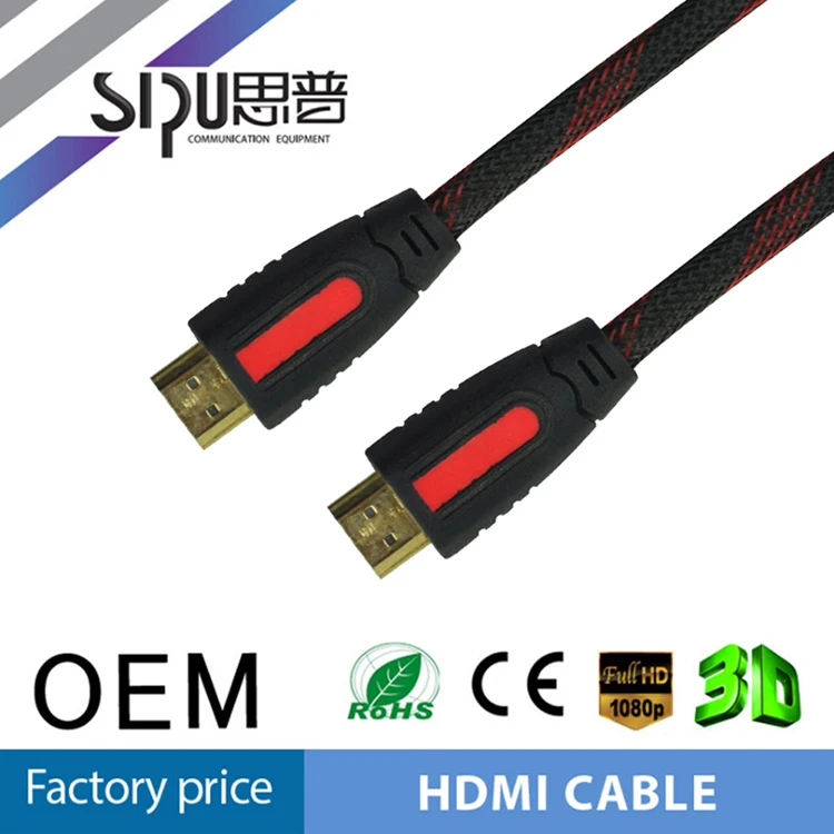 SIPU OEM Высокая Скорость 1 М 1.5 М позолоченные 1080 P 1.4 В HDMI К Кабелю hdmi