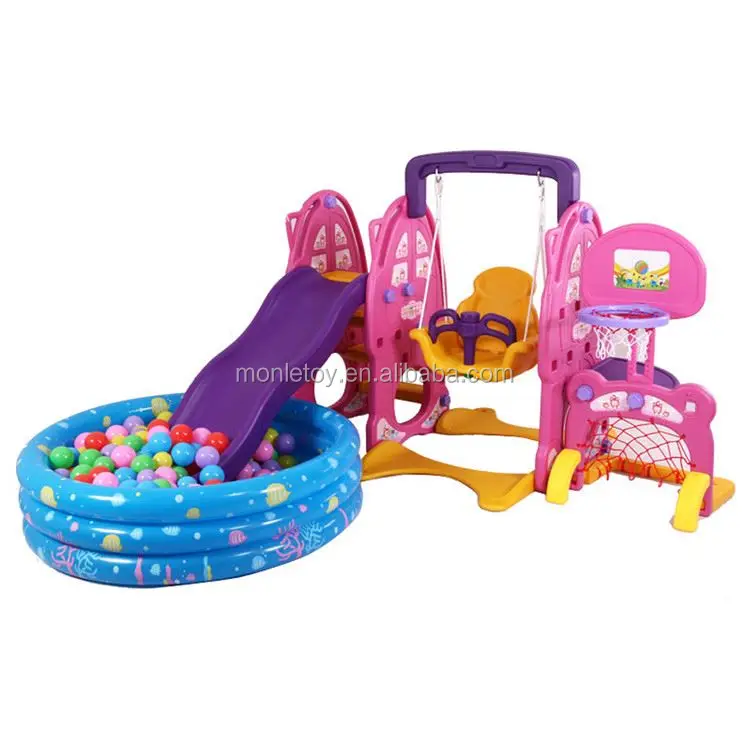 Kindergarten Special Design Slide for Sale Kids Indoor Animal Basketball Hoop Ball Pool Slides Indoor Playground 1 Set 8 Years