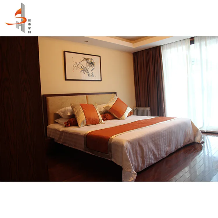 Modern youngs style wood bedroom customized 4 star hotel youth bedroom furniture sets