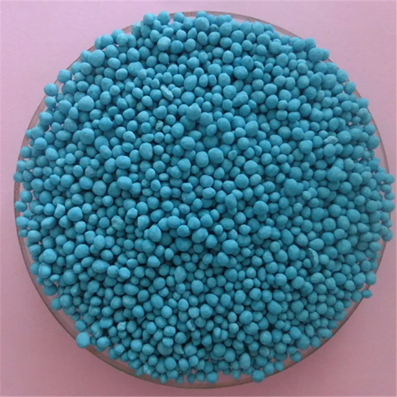 Green Granular NPK 10-10-10 Compound Fertilizer Quick Release Agricultural Manufacturer in China