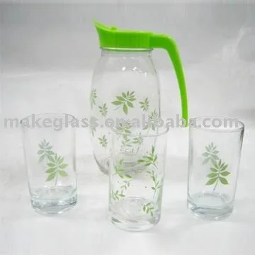drinking glass set/glass jug and glass cup/glassware