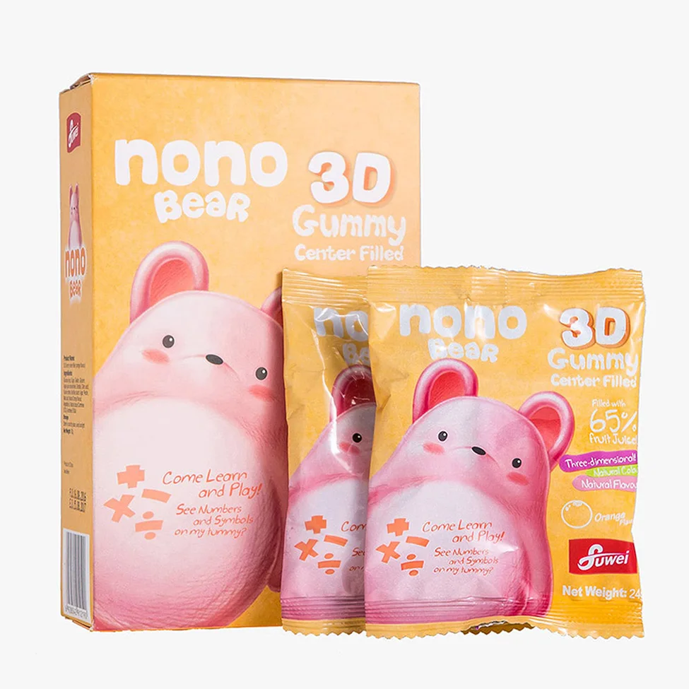 Vitamin gelatin pectin gummy bears candies