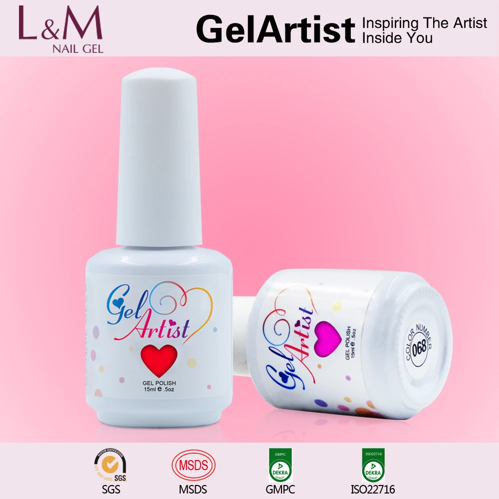 Gelartist wholesale nail gel polish uv gel top coat and base coat soak off