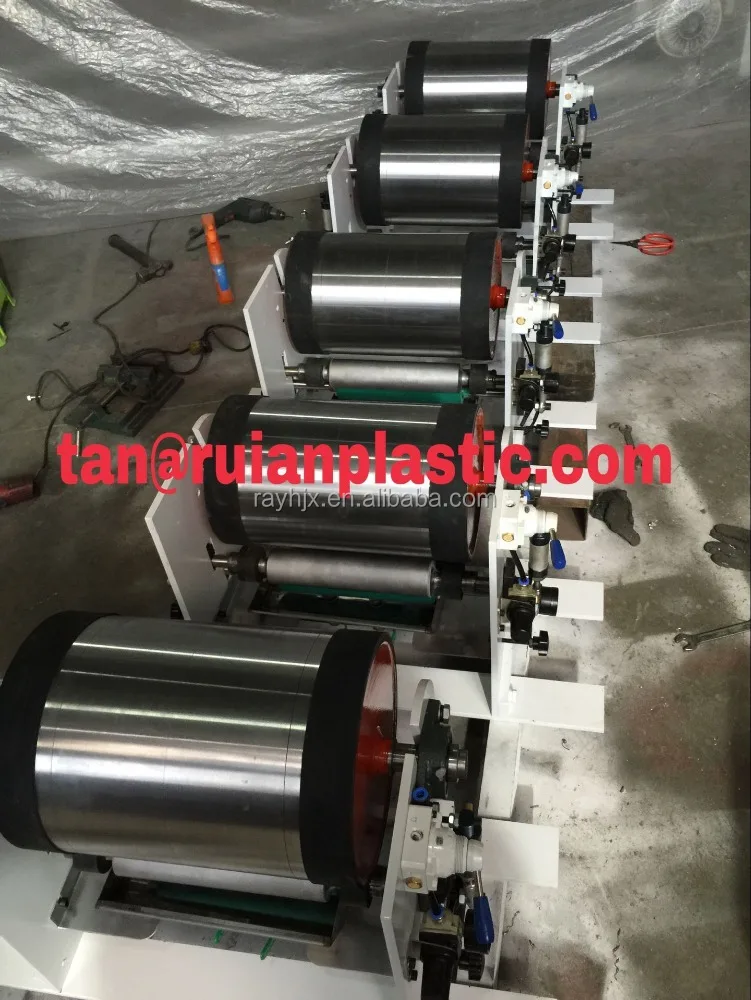 on line printer with film blowing machine