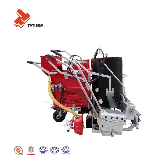 hand push thermoplastic paint applicator machine used for vibrate line