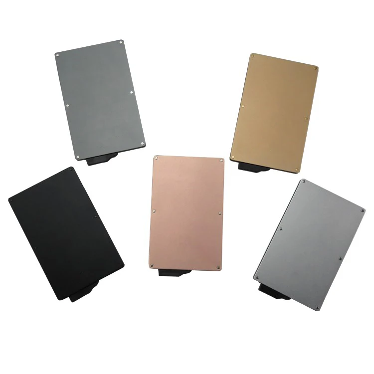 Aluminum RFID Blocking Wallet Thin Card Holder / Signal Safety Aluminum Card Protector