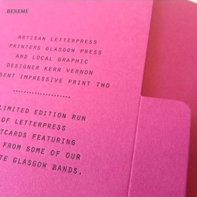 Luxurious Edge Painted Manila Art Paper Letterpress Book Accordion File Folder