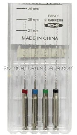 Dental endo files Strainless steel rotary use paste carrier
