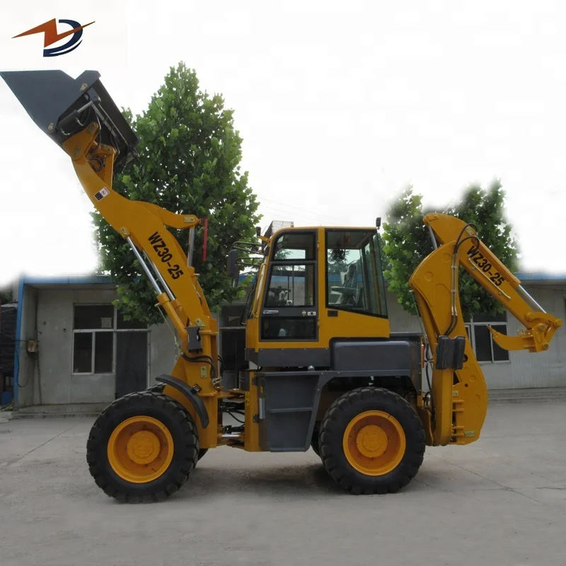 
Tractor Backhoe Loader Wz30-25 With 4 In 1 Bucket Used For Forest 