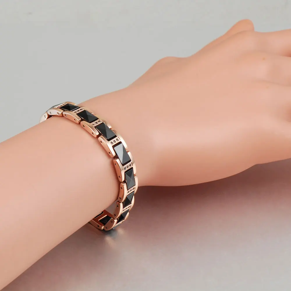 Energinox Manufacturer Trendy Bio Element Energy Jewelry Germanium Magnetic Ceramic Bracelet