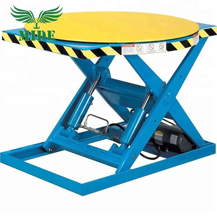 hydraulic cargo lift stationary scissor lift platform