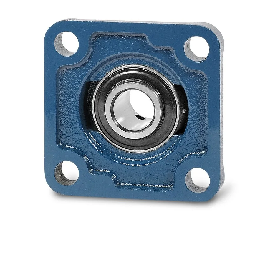 UCF212 4 Bolts Flange Bearing Unit With Wider Inner Ring Insert Bearing Set Screw Locking and Square Flange Housing
