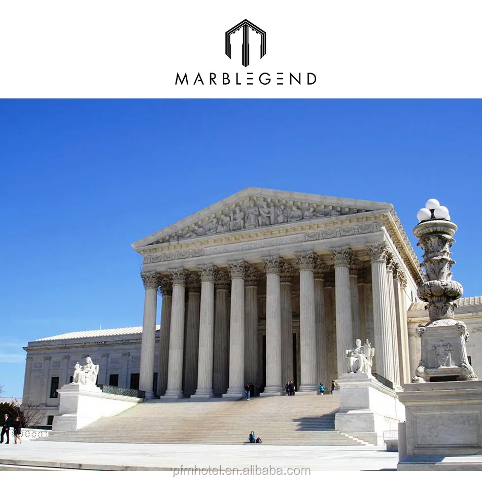 PFM natural marble column pillars sale