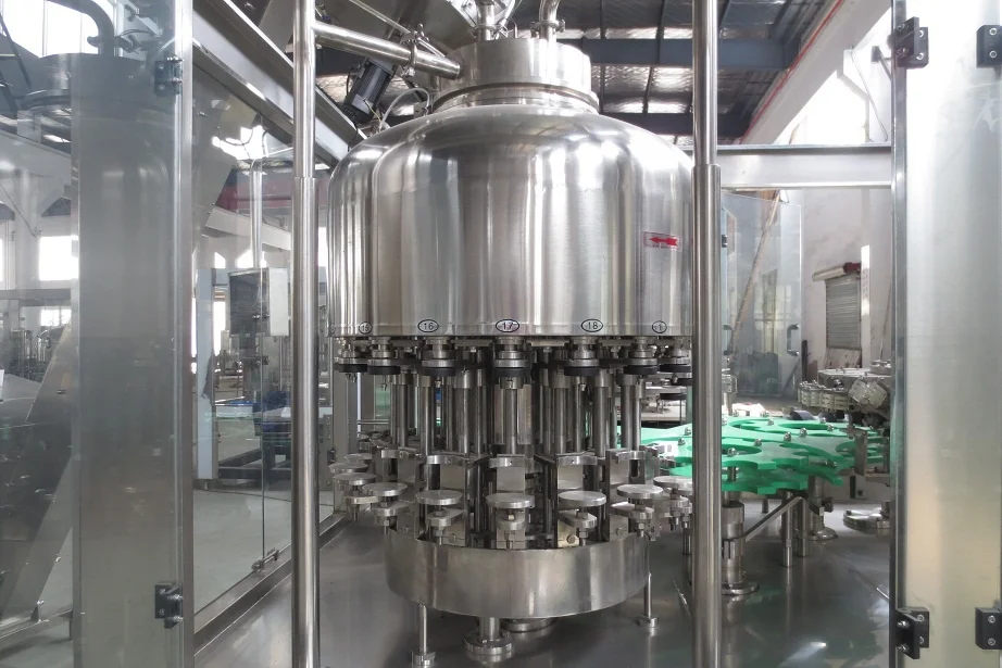 
End factory making top quality aluminum Cap automatic glass bottle sparkling water filling machine line 