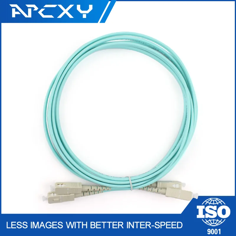 SC-SC UPC 50/125um 2.0 мм многомодовый OM3 Дуплексных волоконно-оптических патч-корд волокна перемычку