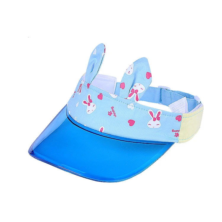 Custom logo Design Visor Hat Wholesale custom fashion cute kids plastic kids sun visor hat