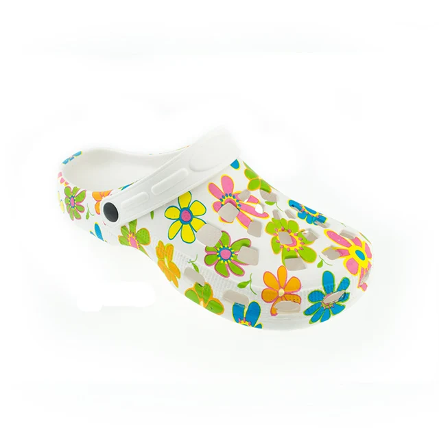 
Custom printed light weight women EVA garden clogs 