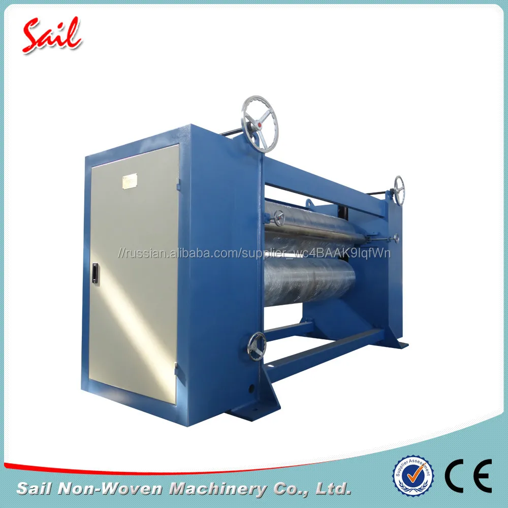 Горячий каландр с двумя барабанами для нетканого полотна