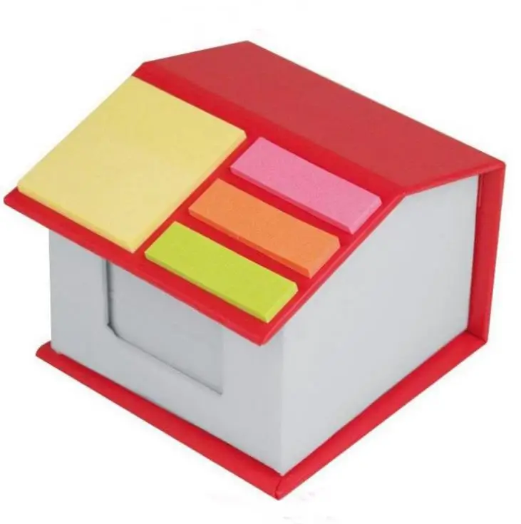 2 types creative house shaped customize the color memo pad