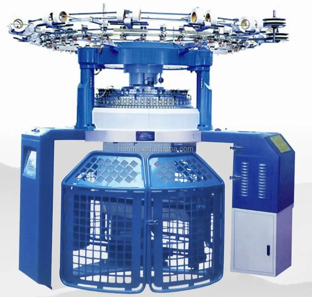 
 Двойная машина для вязания жаккардовой ткани  