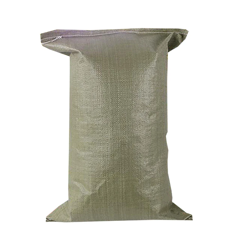 low price Russia Green construction waste garbage polypropylene bags pp woven rice packing bag