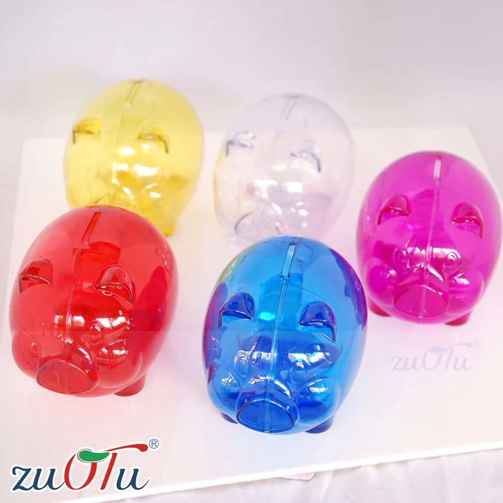 Прозрачная пластиковая Копилка в форме свиньи копилка для оптовой