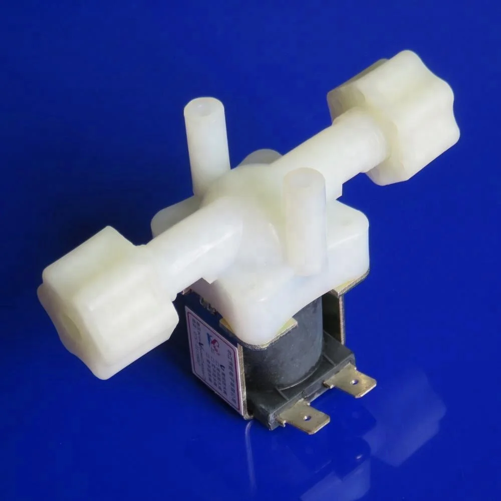 FPDJ-05 Water Electric Solenoid Valve Water Inlet Flow Switch Valve 1/4' DC 12V Normally Closed for Water DispenseR