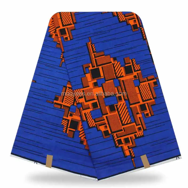 Африканские Восковые ткани, настоящая печать воска в 100% хлопчатобумажной ткани, дизайн Ганы