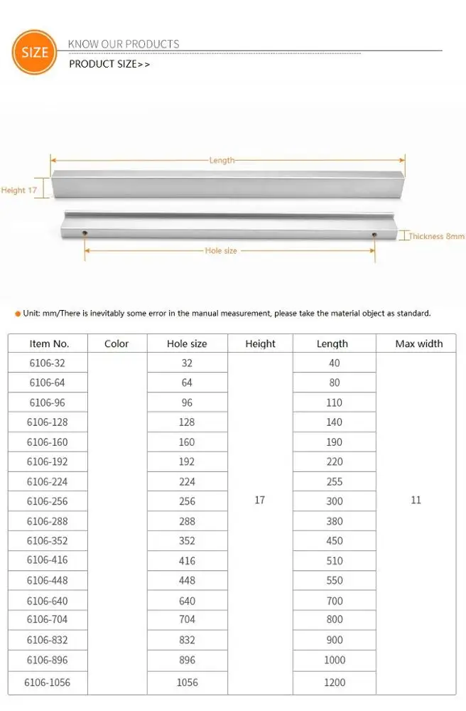 aluminium kitchen cabinet door handles wardrobe handles cabinet handle