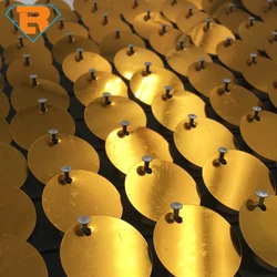 Golden Color Sequin Wall Signage Board with Movable Sequins 3D Wallpaper for Wall Decoration