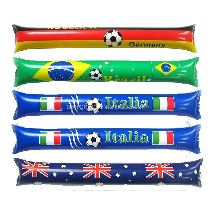 Original Factory Custom logo Football Fans PE Thunder Stick For Cheering