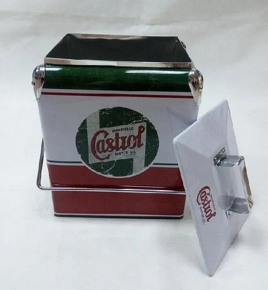 new model 17L metal ice cooler box,metal cooler box,portable ice cooler box