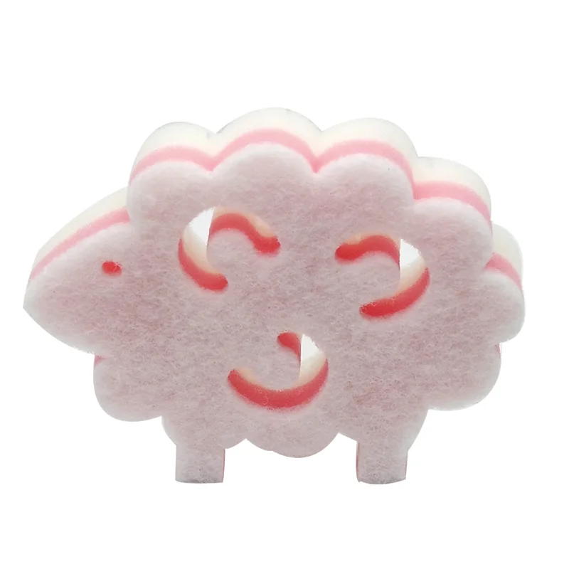 Cute Cartoon Shape Household Kitchen Clean Sponge Scourer