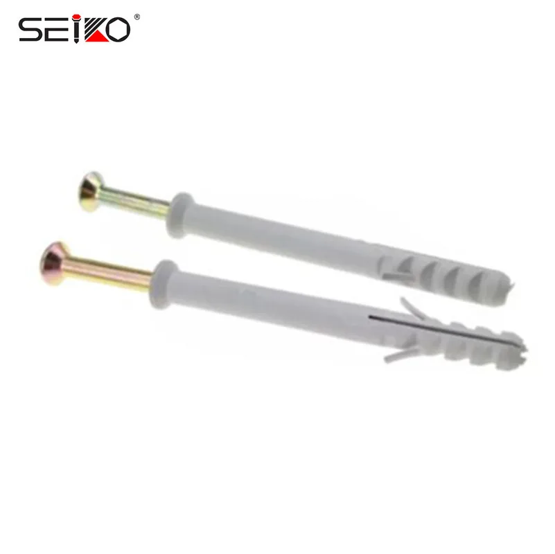 
10mm Plastic Wall Plug Screws for Masonry Insert Anchor 