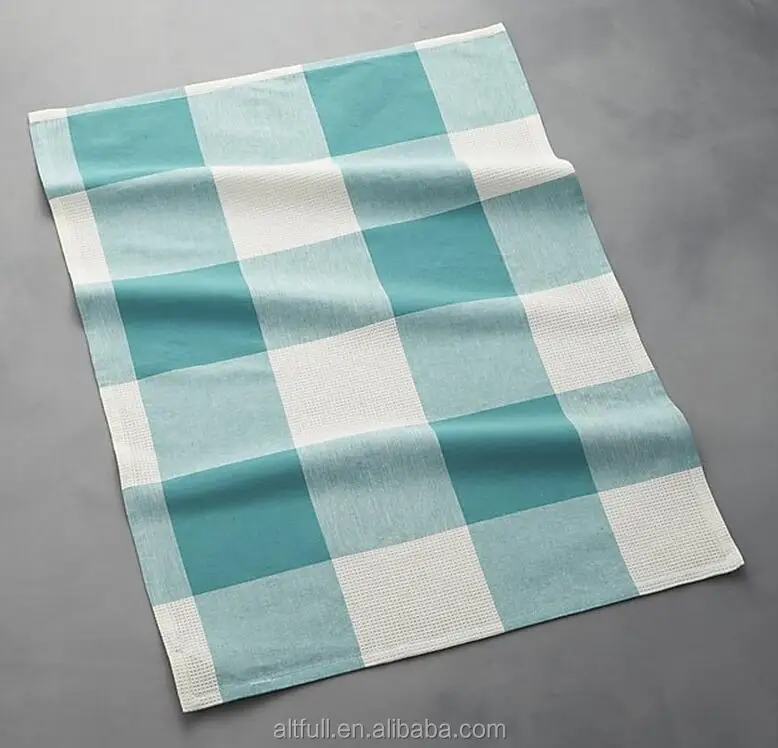 
Manufacturer China 100% cotton waffle yarn dyed Kitchen towel Tea towel 