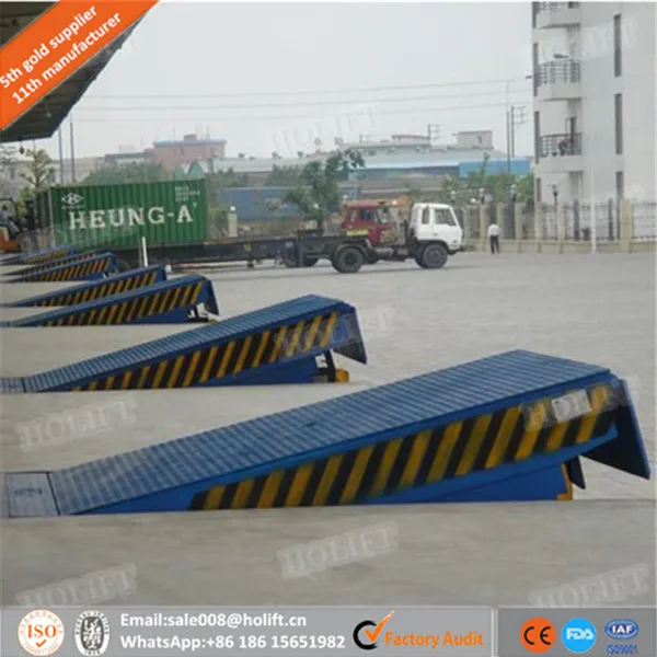 Holift brand Warehouse used car ramp stationary dock leveler dock ramps for sale low price
