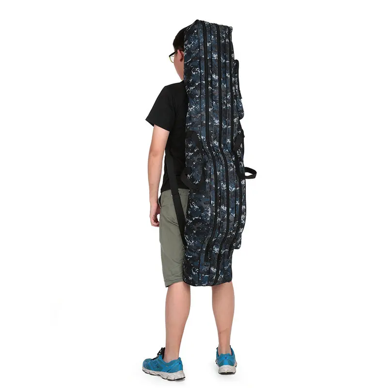 
Folding Fishing Rod Storage Case Rod Bag Canvas Fishing Bag 
