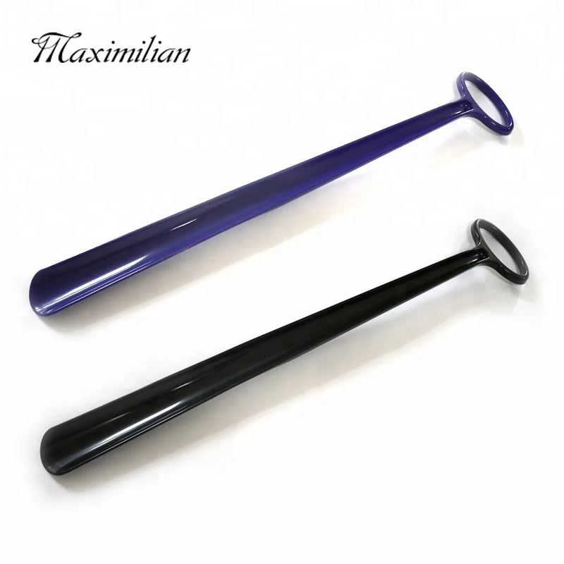 Оптовая продажа с фабрики, Пользовательский логотип, помощник для обуви, 24 дюйма, прочный Красочный Длинный Пластиковый обувной гудок