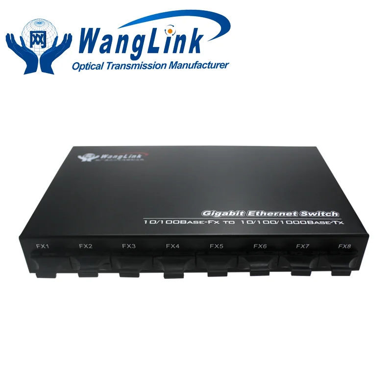 10 м 100 1000 multi-Mode двойной волоконно-оптический 8 портами волокна 2 порта Ethernet SC Шэньчжэнь media converter