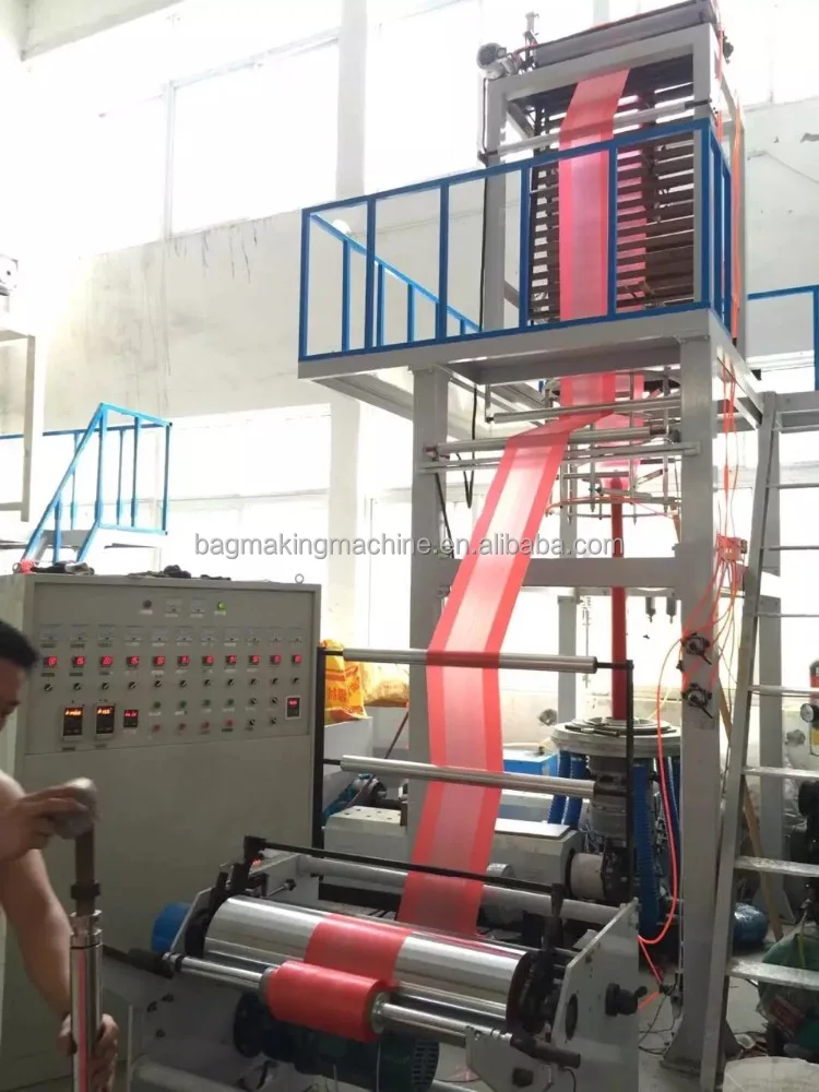 Shopping bag PE high & Low-pressure Blowing PE Plastic Film Extrusion Machine Line