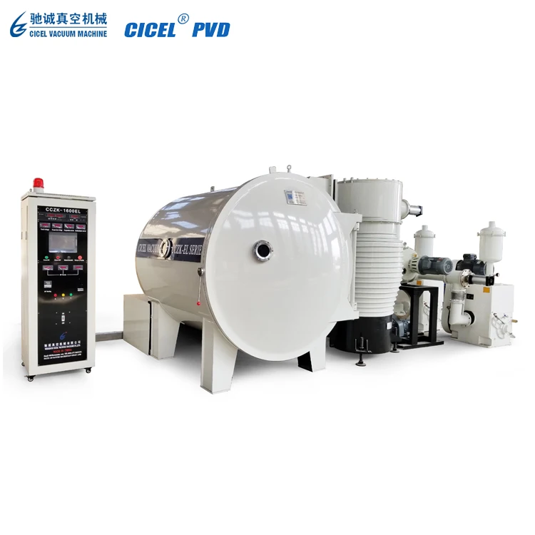 CICEL Plastic Bottle Paint Aluminum Vacuum Spray Coating Metallizing Machine