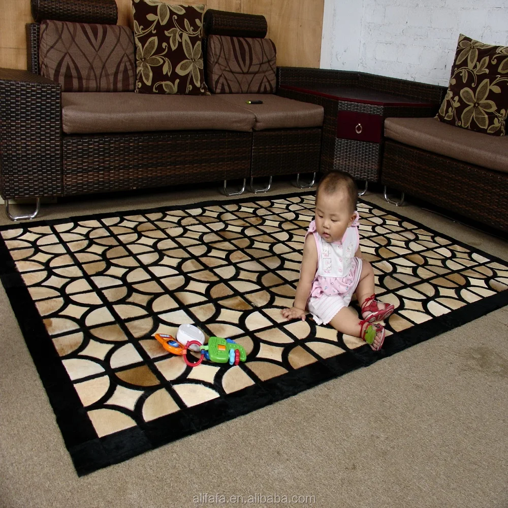 Colorful Brazil cowhide rug door entrance mat with best price