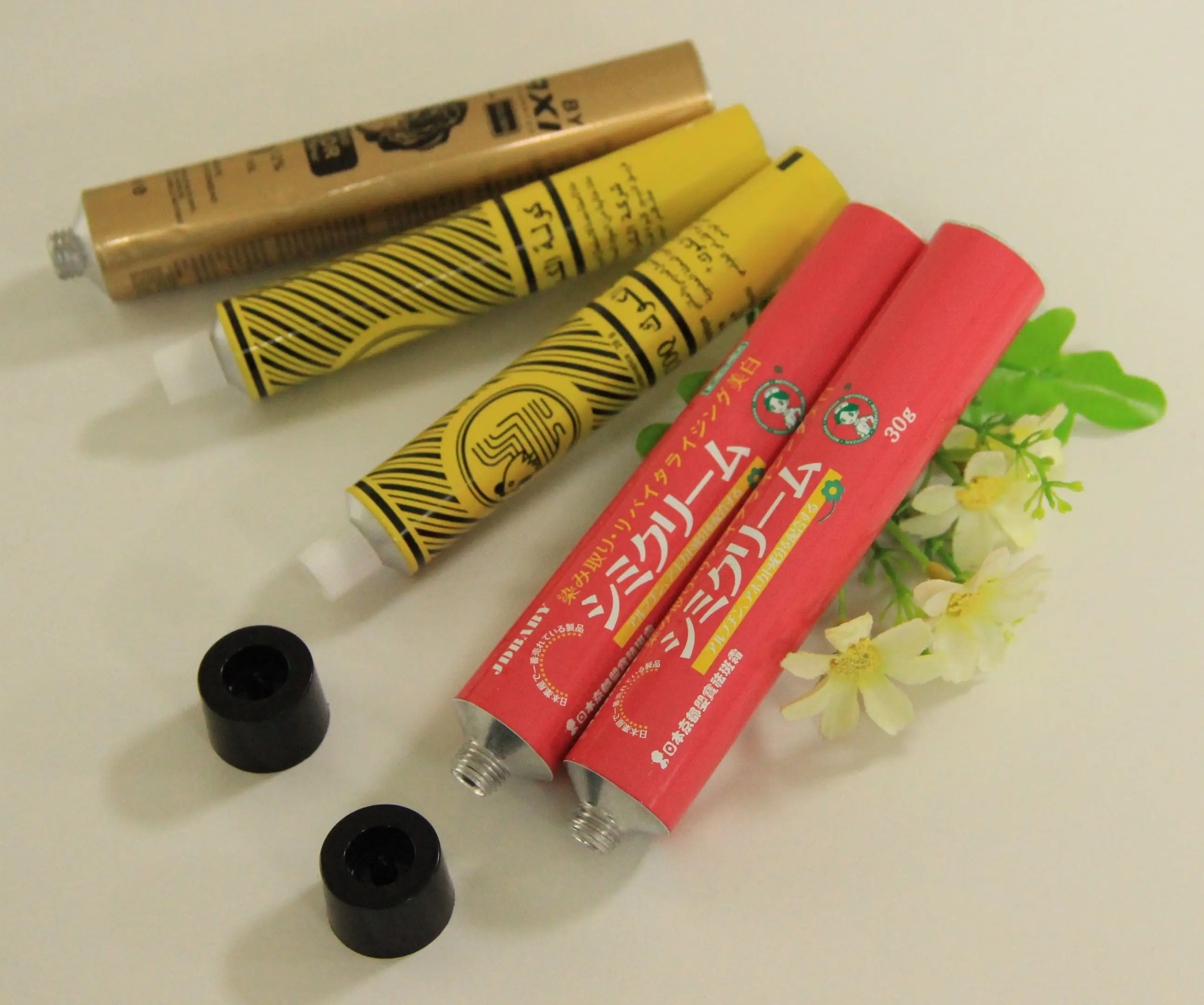 Aluminum Metal Cosmetics Hand Cream Tube