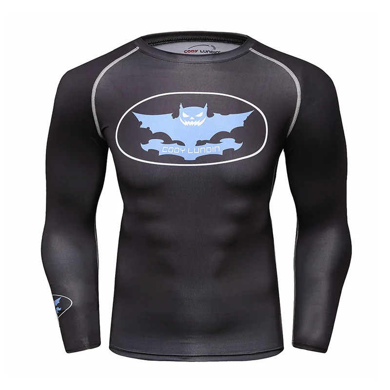 Custom sublimated compression tattoo printed mma rash guard