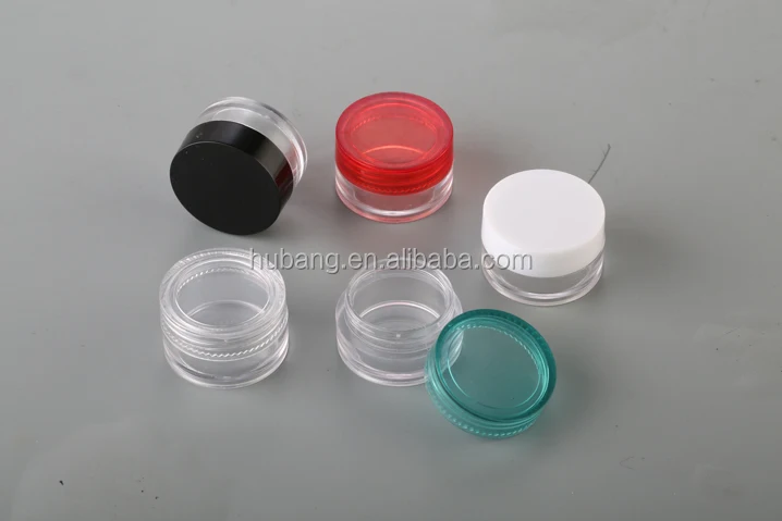 Hot sale round 3 gram, 5 g, 7 G, 10 ml PS empty cream jars