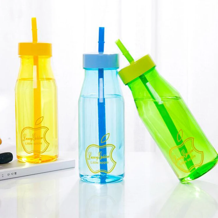 2024 High Quality 420ml PET reusable Tableware Wholesale Party Plastic Yard Cup Bottle with Decoration Belt for Food Occasions